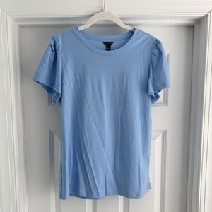 Ann Taylor Sky Blue Short Sleeve Tee